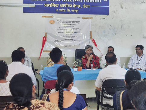 AIIMS Nagpur Inauguration of outreach OPD at PHC Bela photo 2